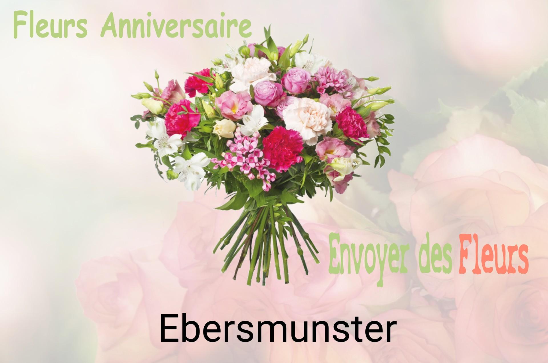 Bouquet de fleurs d’anniversaire livré à Ebersmunster